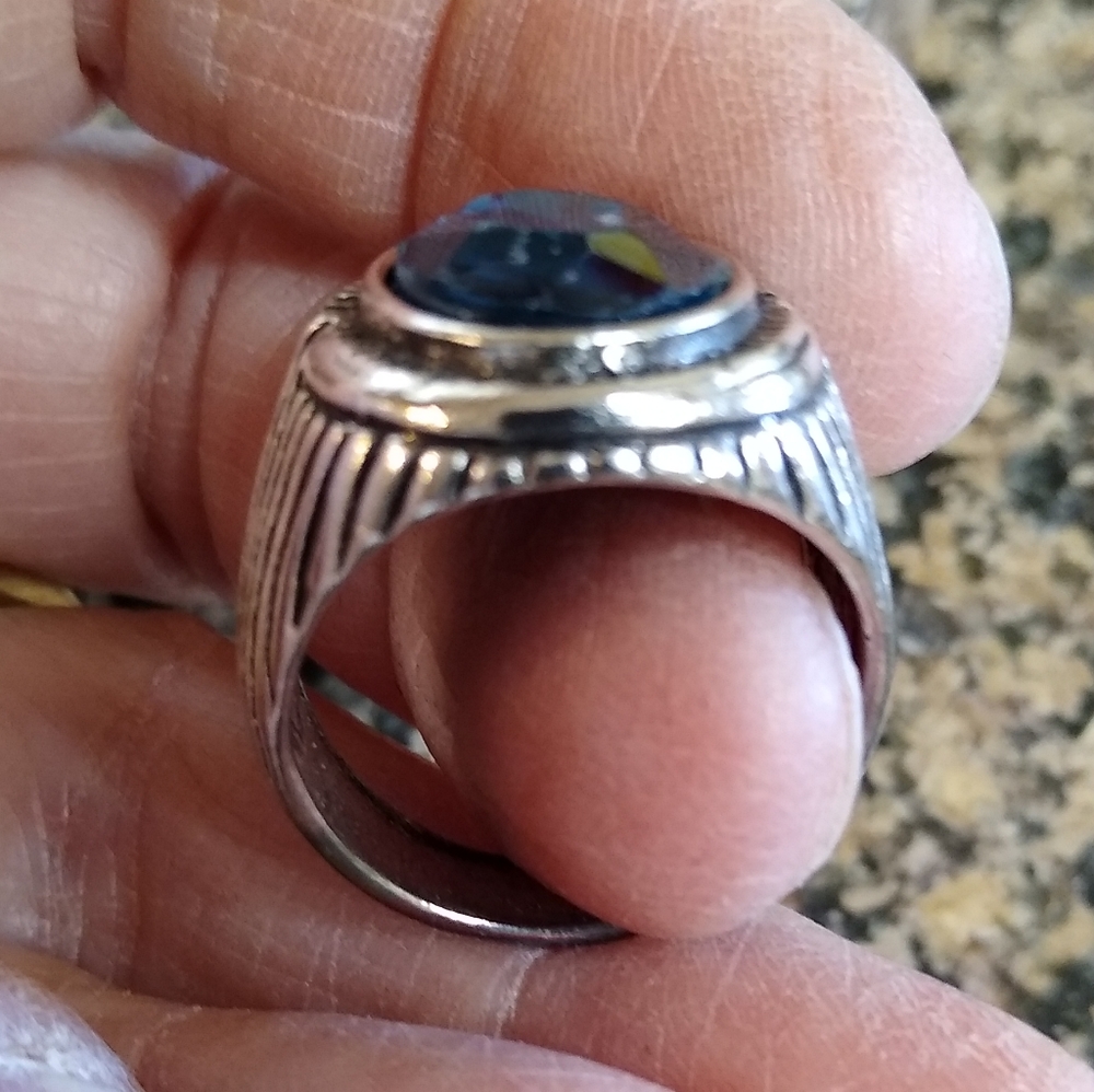 NWT LONDON BLUE TOPAZ MEN'S RING - Picture 5 of 7
